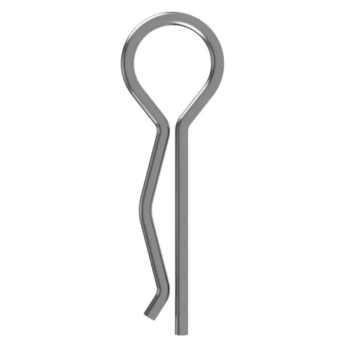 UK Retaining Pin for 14-18mm Shaft, 3mm Wire Diameter, Zinc Plated Steel