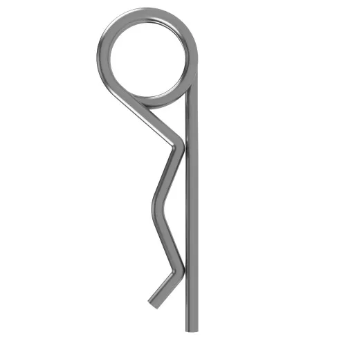 Double Coil Retaining Pin for 34-45mm Shaft, 6.3mm Wire Diameter, Zinc Plated Steel