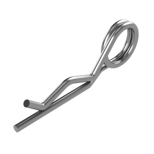 Double Coil Retaining Pin for 34-45mm Shaft, 6.3mm Wire Diameter, Zinc Plated Steel
