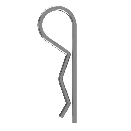 Euro Retaining Pin for 35-45mm Shaft, 8mm Wire Diameter, Zinc Plated Steel