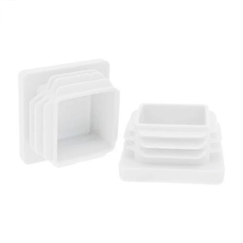 50 x 50mm Square Tube Inserts,White