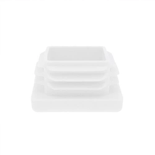 60 x 60mm Square Tube Inserts,White