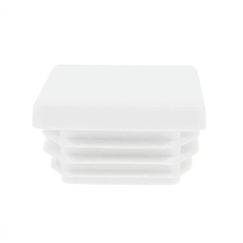 80 x 80mm Square Tube Insert for 2.9 - 5.0mm Wall Thickness - White