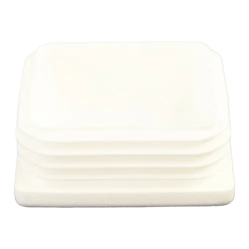 90mm x 90mm Square Tube Insert (For 81-76mm Tube) 4.5-7mm Wall | White LDPE