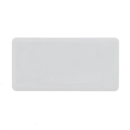 38.1 x 25.4mm Rectangular Tube Insert for 0.8-3.0mm Wall Thickness - White