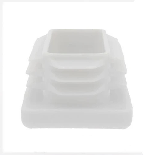 60 x 35mm Rectangular Tube Insert for 1.5-3.5mm Wall Thickness - White