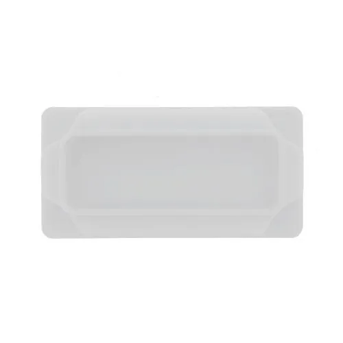60 x 45mm Rectangular Tube Insert (1.5-4mm Wall) | White LDPE
