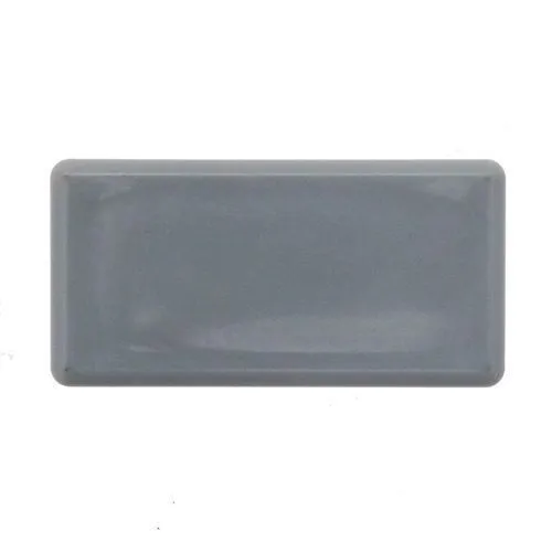 45 x 30mm Rectangular Tube Insert (0.8-3mm Wall) | Grey LDPE