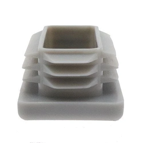 75 x 25mm Rectangular Tube Insert for 1.0-2.5mm Wall Thickness - Grey