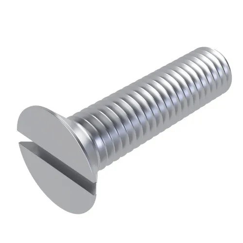 M6 x 16mm Slotted Countersunk Screw (DIN 963) | BZP Steel