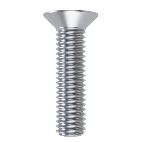 M6 x 30mm Slotted Countersunk Screw (DIN 963) | BZP Steel