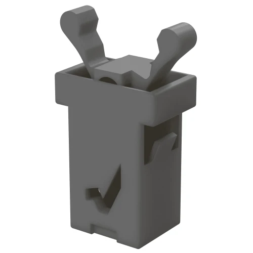 7.0 x 8.0mm Grey Push to Open Latch - Compressed 