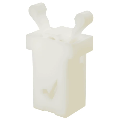 7.0 x 8.0mm White Push to Open Latch - Compressed