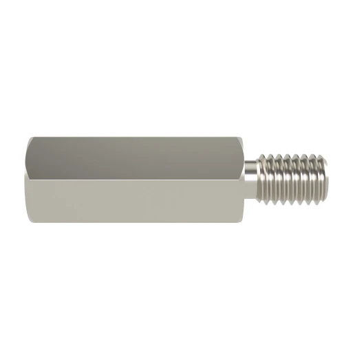 Male / Female Standoff - 4-40UNC, 5mm Height, 10mm Threads - Brass