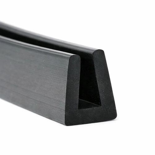 7mm x 10mm Square Channel Rubber Edge Trim (For 3mm Panel) 1m EPDM