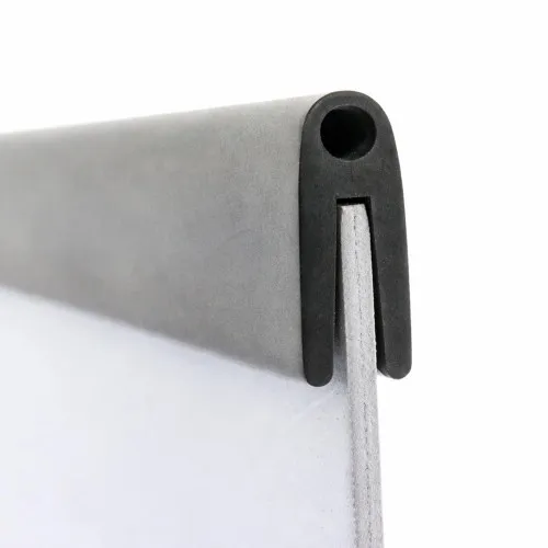 10mm x 5mm U Channel Rubber Edge Trim - A Profile (For 1mm Panel) 1m EPDM
