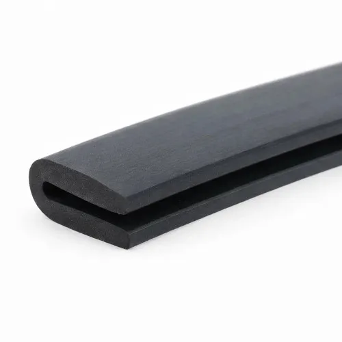 12mm x 7.6mm U Channel Rubber Edge Trim (For 1mm - 2mm Panel) 1m EPDM
