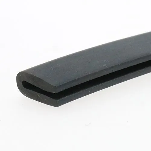 19mm x 10.4mm U Channel Rubber Edge Trim (For 2mm Panel) 1m EPDM