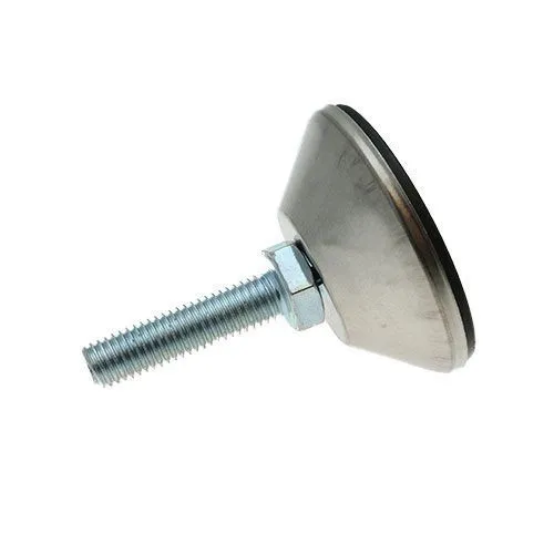 M10 x 100mm Stainless Steel Levelling Foot (Covered Base) - 58mm Base & 5mm Allen Head | 550kg