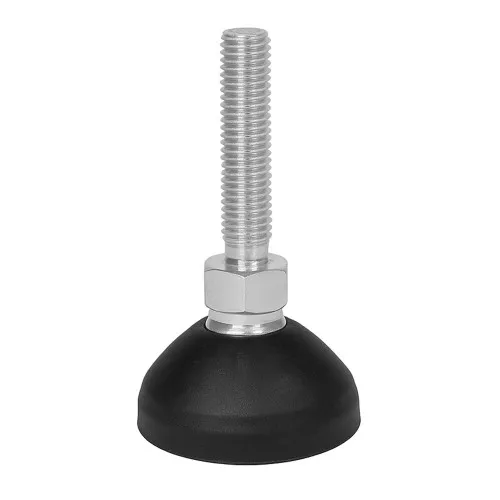 M8 x 60mm Tilting Adjustable Foot - 50mm Base | 350kg Load