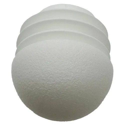 76.2mm White Round Domed Tube Insert (To Fit 69.2-72.2mm Tube) - 2-3.5mm Wall - 38.5mm Head Height | LDPE