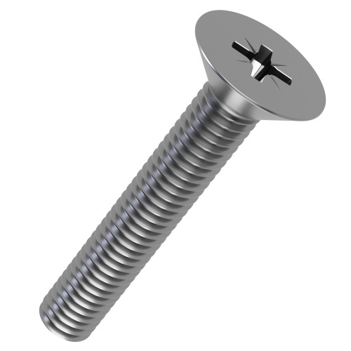 M1.6 x 20mm Pozi (PZ0) Countersunk Screw (DIN 965Z) | A2 Stainless Steel