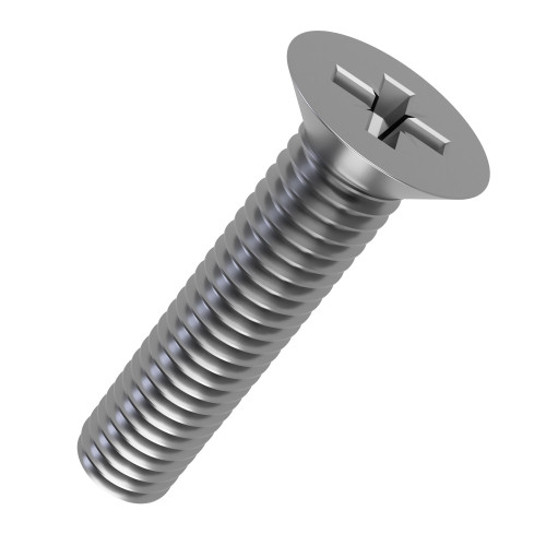 M2 x 12mm Pozi Countersunk Screw DIN 965Z A2 Stainless Steel