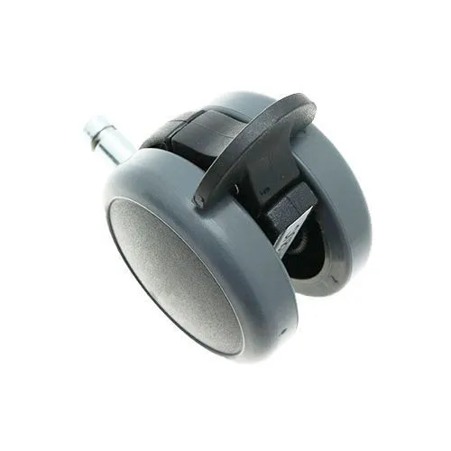 75mm Braked Conductive Stem Castor Wheel - 10mm x 22mm Stem (For Hard Floors) | 75kg