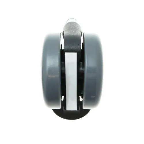 75mm Braked Conductive Stem Castor Wheel - 10mm x 22mm Stem (For Hard Floors) | 75kg