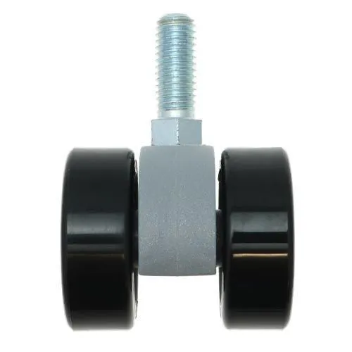 38mm Threaded Castor Wheel - M8 x 20mm Thread (For Hard Floor)