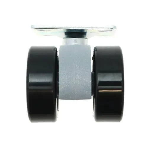 38mm Plate Castor Wheel - 28mm x 28mm Plate (For Hard Floor)