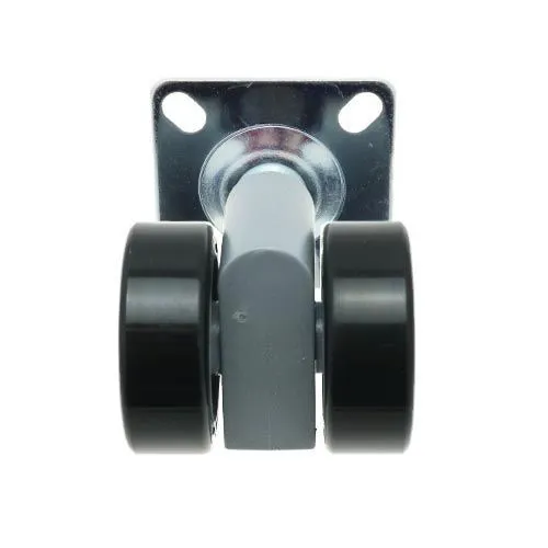 38mm Plate Castor Wheel - 28mm x 28mm Plate (For Hard Floor)