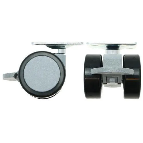 38mm Braked Plate Castor Wheel - 38mm x 38mm Plate (For Hard Floor) | 30kg