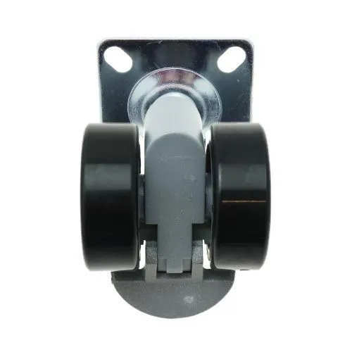 38mm Braked Plate Castor Wheel - 38mm x 38mm Plate (For Hard Floor) | 30kg