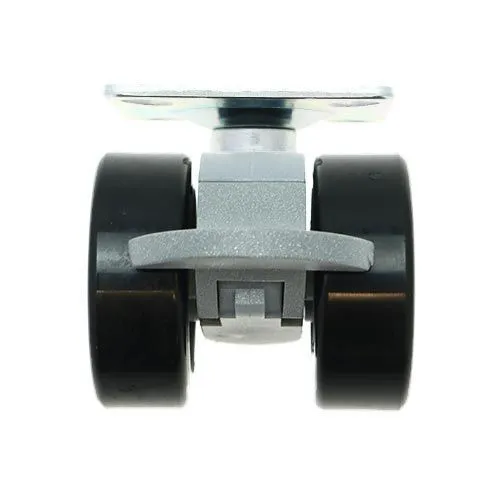 38mm Braked Plate Castor Wheel - 55mm x 55mm Plate (For Hard Floor) | 30kg