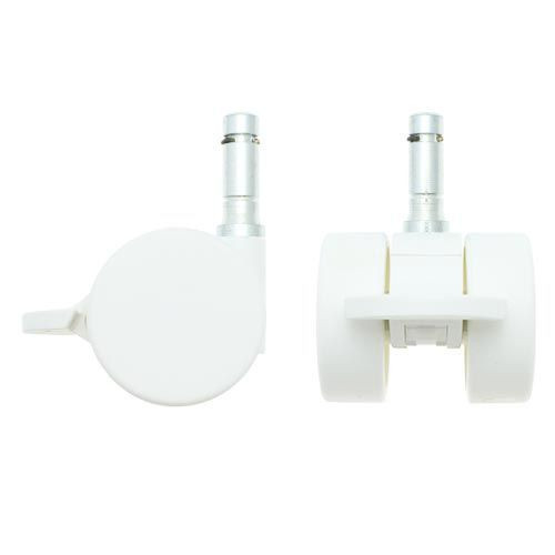 38mm Braked Stem Castor Wheel - 10mm x 30mm Stem (For Soft Floor) | 30kg