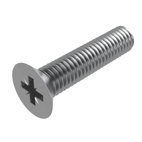 M10 x 45mm Pozi Countersunk Screw DIN 965Z A4 Stainless Steel