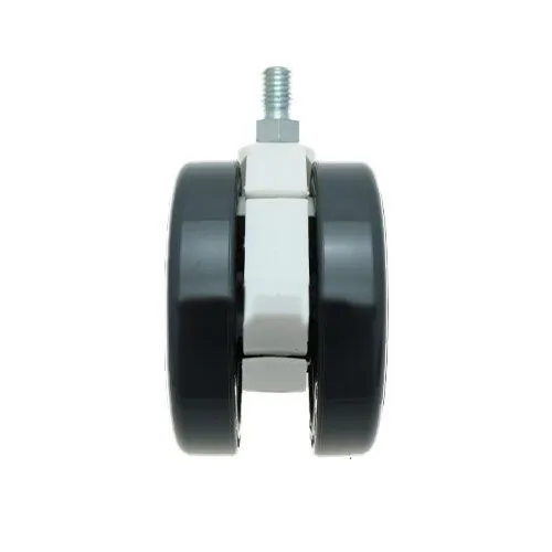 75mm Threaded Castor Wheel - M12 x 20mm Thread (For Hard Floor) | 75kg
