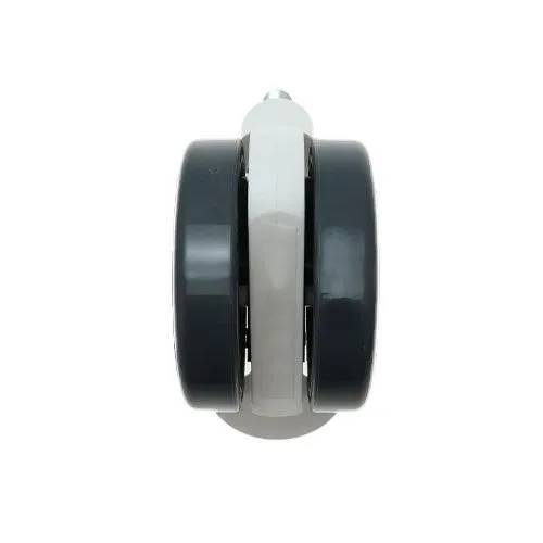 75mm Braked Threaded Castor Wheel - M12 x 20mm Thread (For Hard Floor) | 75kg