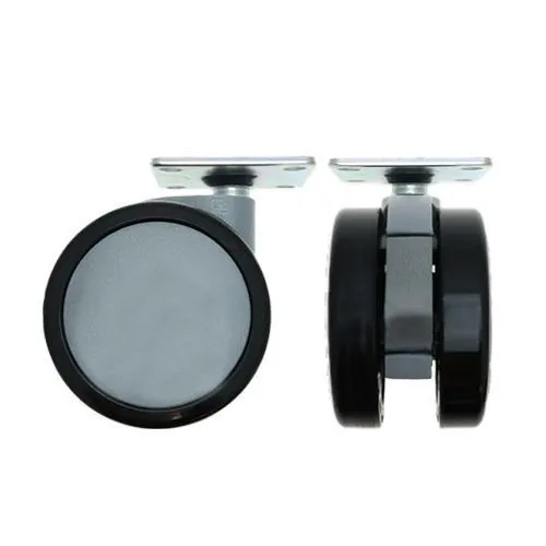 75mm Plate Castor Wheel - 42mm x 42mm Plate (For Hard Floor) | 50kg
