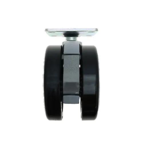 75mm Plate Castor Wheel - 42mm x 42mm Plate (For Hard Floor) | 50kg