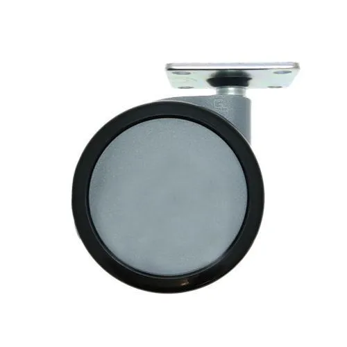 75mm Plate Castor Wheel - 55mm x 55mm Plate (For Hard Floor) | 75kg