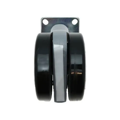 75mm Plate Castor Wheel - 55mm x 55mm Plate (For Hard Floor) | 75kg