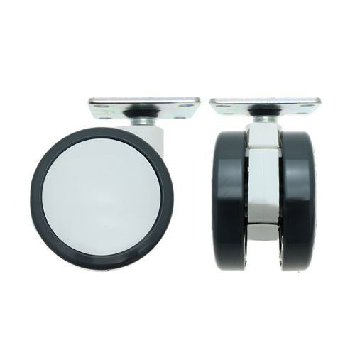 75mm Plate Castor Wheel - 55mm x 55mm Plate (For Hard Floor) | 75kg