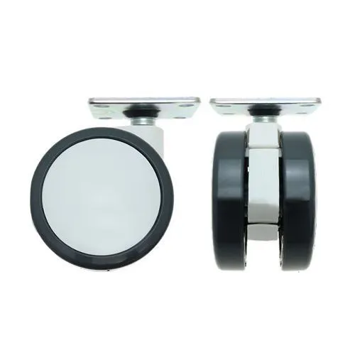 75mm Plate Castor Wheel - 55mm x 55mm Plate (For Hard Floor) | 75kg