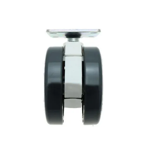 75mm Plate Castor Wheel - 55mm x 55mm Plate (For Hard Floor) | 75kg