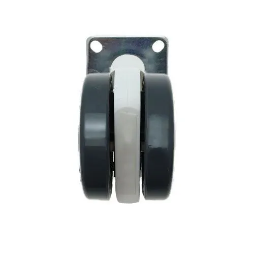75mm Plate Castor Wheel - 55mm x 55mm Plate (For Hard Floor) | 75kg
