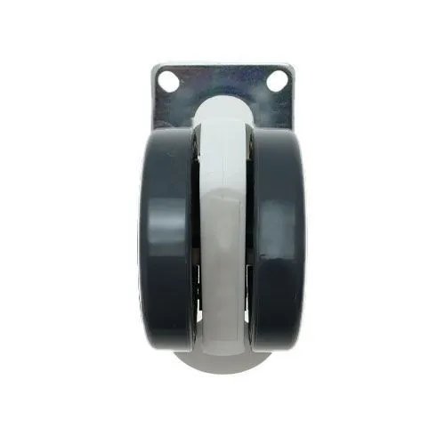 75mm Braked Plate Castor Wheel - 55mm x 55mm Plate (For Hard Floor) | 75kg