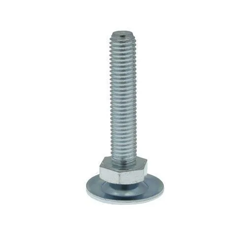 M10 x 100mm Metal Adjustable Feet, 40mm Base