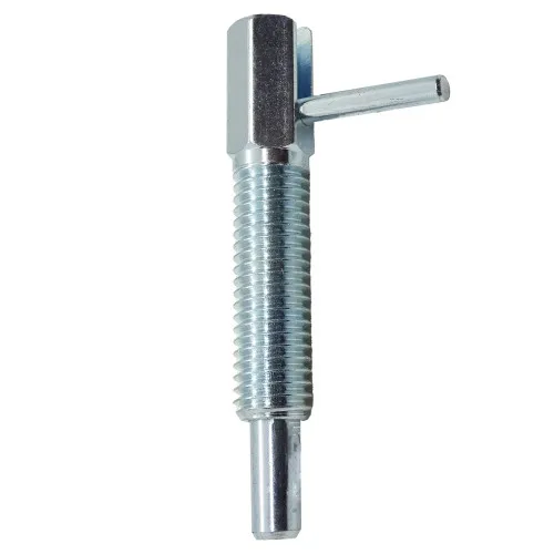 M10 x 33.5mm Bolt Action Threaded Index Plunger Without Rest Position - BZP